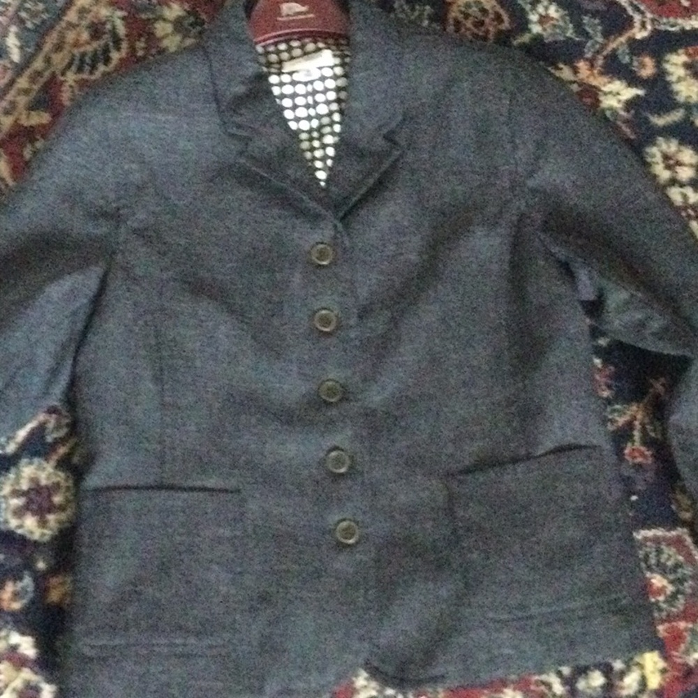 Issac Mizrahi gray blazer 16